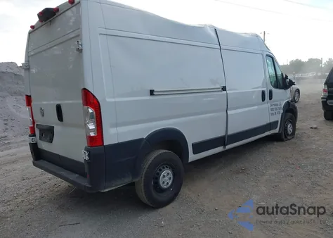 2025 Ram Promaster 2500 Tradesman High Roof 159 Wb W/Pass Seat from USA, damaged, VIN 3C6LRVDG8SE507558